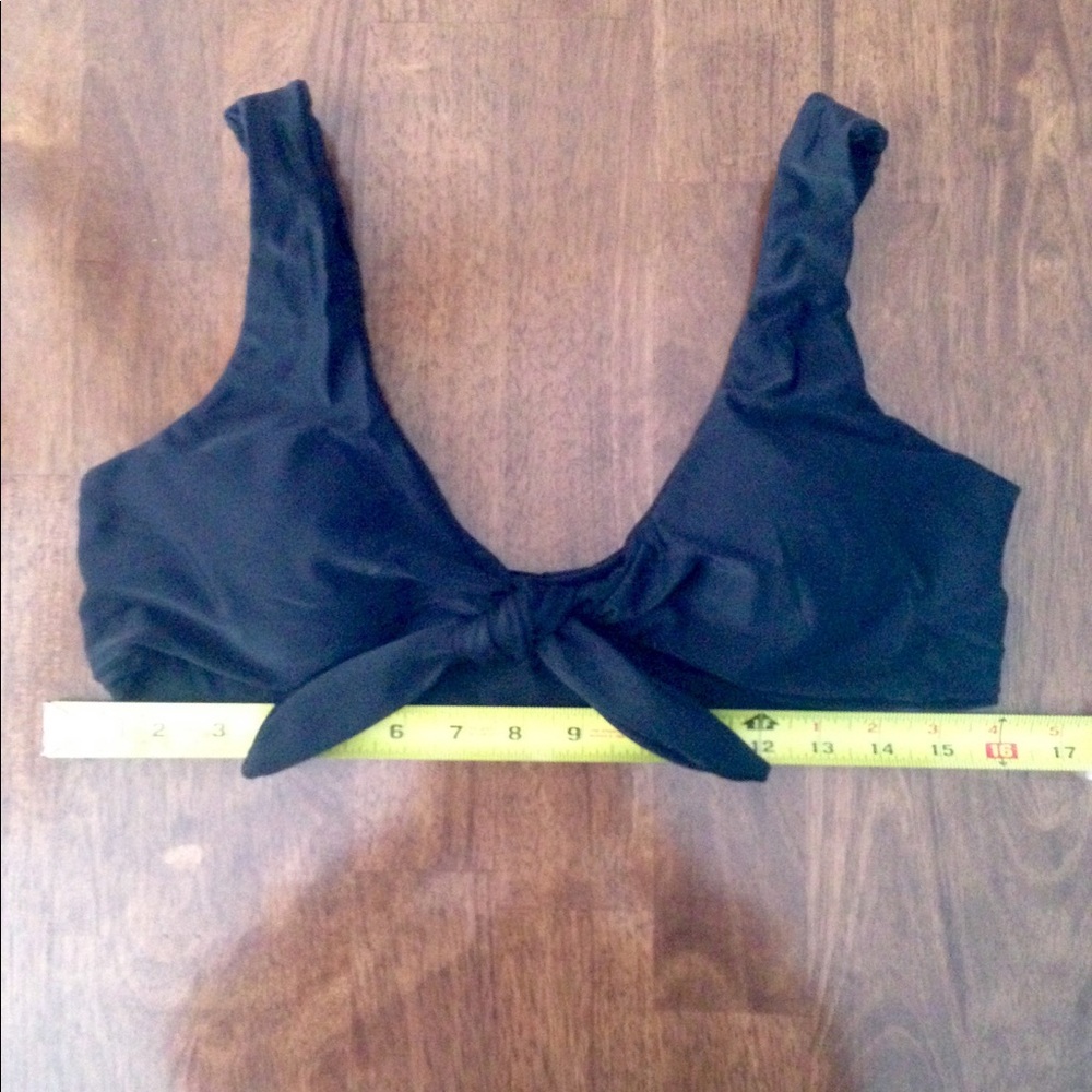 DONATED WILA tie front black bikini - Picture 4 of 5